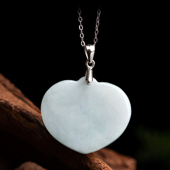 Buddha Stones 925 Sterling Silber Lachender Buddha Weiß Jade Glückssegen Halskettenanhänger - image 11