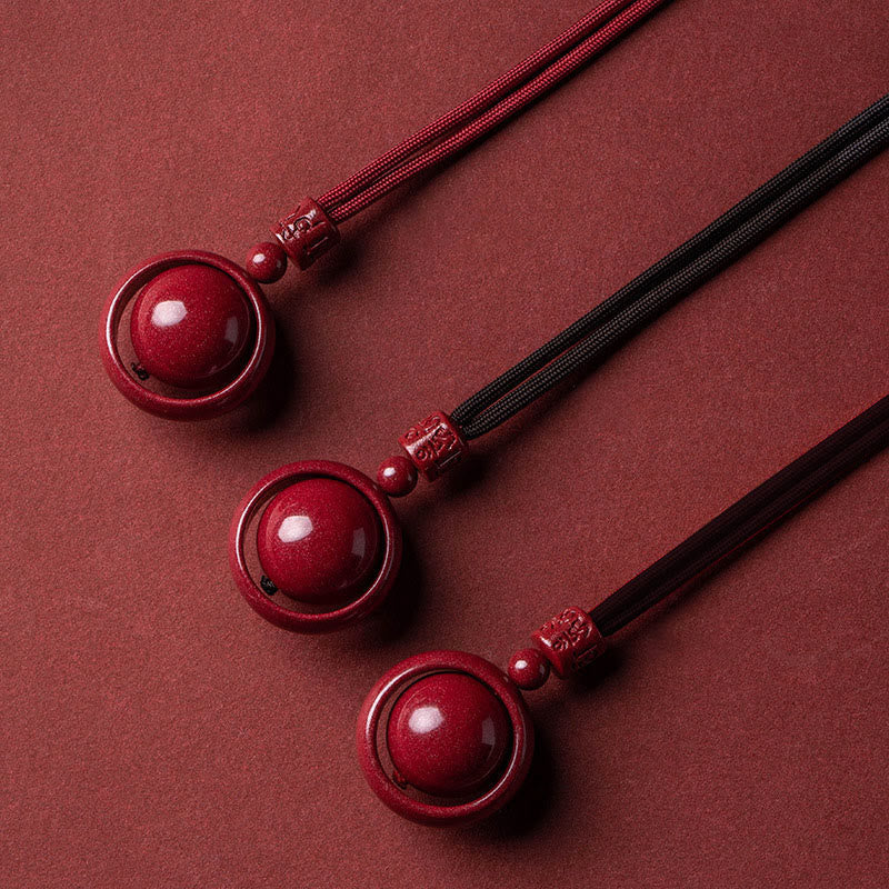 Buddha Stones, Zinnober, Om Mani Padme Hum, PiXiu, Segen, Glücksperlen-Halsketten-Anhänger - image 2