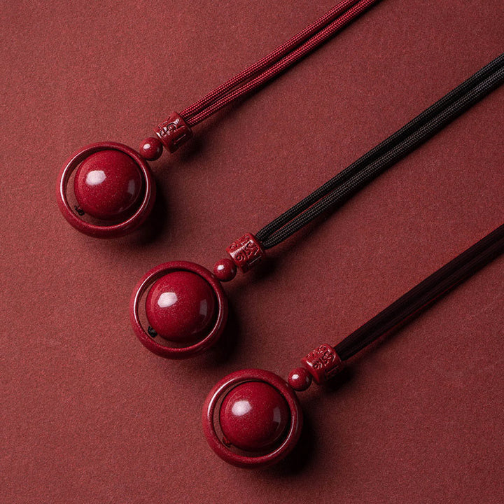 Buddha Stones, Zinnober, Om Mani Padme Hum, PiXiu, Segen, Glücksperlen-Halsketten-Anhänger - image 2