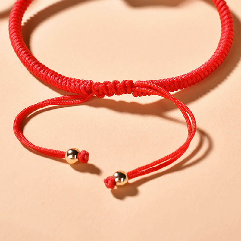 Buddha Stones Ebenholz-Katzenkopf-Muster, geflochtenes Armband mit Friedens-King-Kong-Knoten - image 12