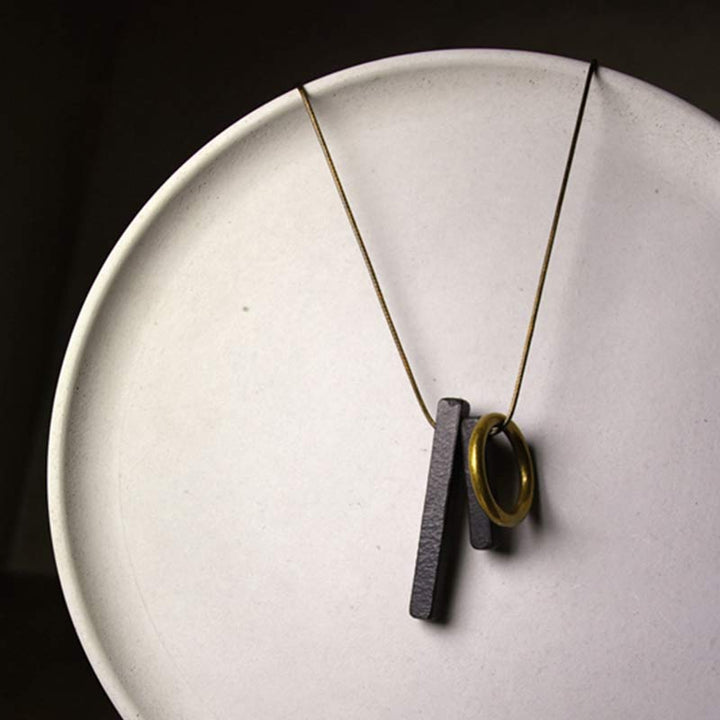 Buddha Stones, Zen-Kreis, Ebenholz, Erleuchtungs-Halsketten-Anhänger - image 2