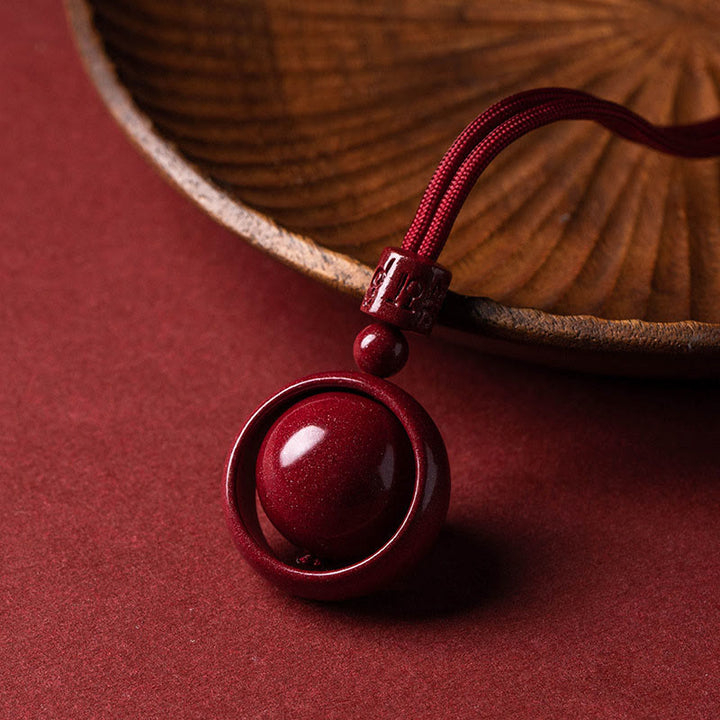 Buddha Stones, Zinnober, Om Mani Padme Hum, PiXiu, Segen, Glücksperlen-Halsketten-Anhänger - image 3