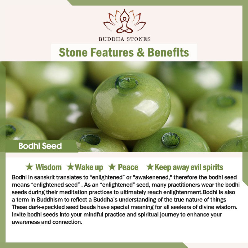 Buddha Stones Lotus Cyan Bodhi Seed Erfolgsarmband - image 5