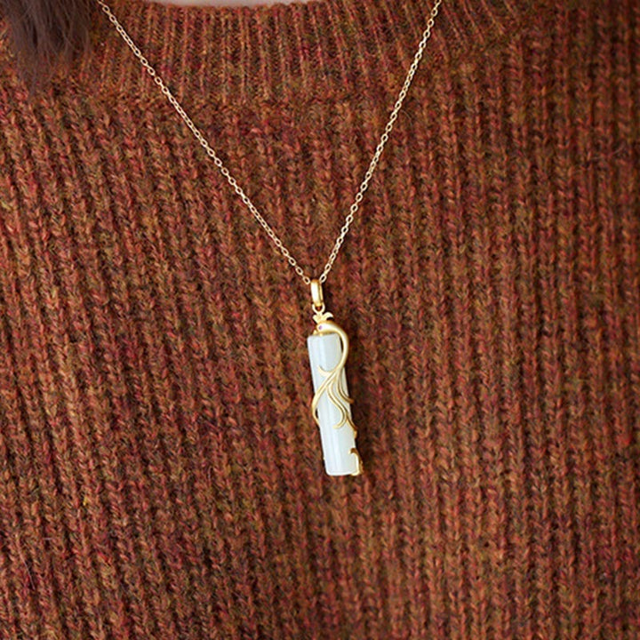 Buddha Stones Jade Drache Phoenix Kupfer Schutz Halskette Anhänger - image 9