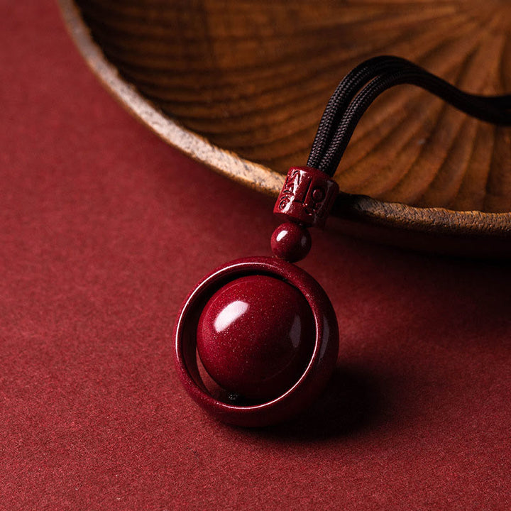 Buddha Stones, Zinnober, Om Mani Padme Hum, PiXiu, Segen, Glücksperlen-Halsketten-Anhänger - Om Mani Padme Hum - Braunes Seil - image 20