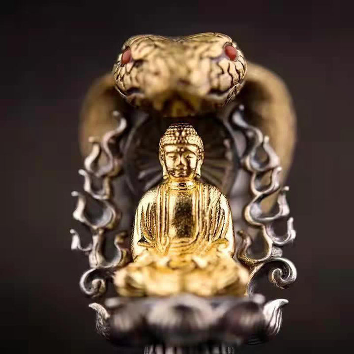Buddha Stones, tibetischer Om Mani Padme Hum Buddha Reichtum Rotation Halskette Vajra Anhänger - image 3