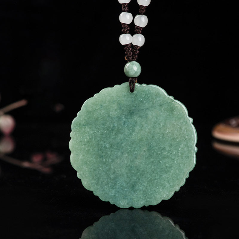 Buddha Stones Chinesisches Sternzeichen Drache Jade Fortune Halskette String Anhänger - image 7