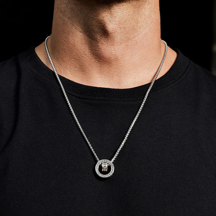 Buddha Stones, tibetischer Om Mani Padme Hum, geschnitzter Friedensreinheitsketten-Halskettenanhänger - image 12