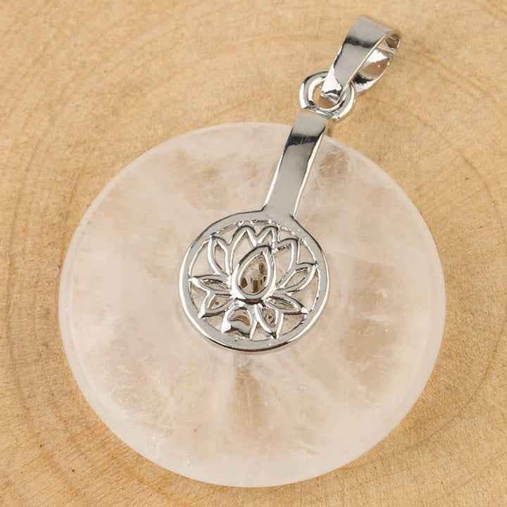 Buddha Stones, verschiedene Kristall-Amethyst-Rosa-Kristall-Lotus-Heilungs-Halsketten-Anhänger - image 22