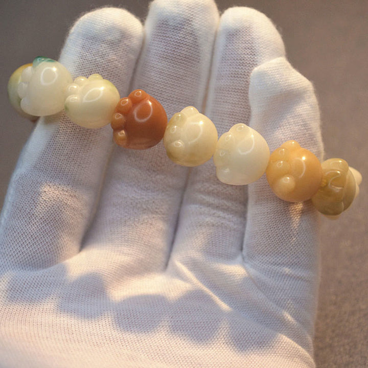 Buddha Stones Mehrschichtiges Bodhi-Samen-Armband mit niedlicher Katzenpfote und ruhiger Harmonie - image 10