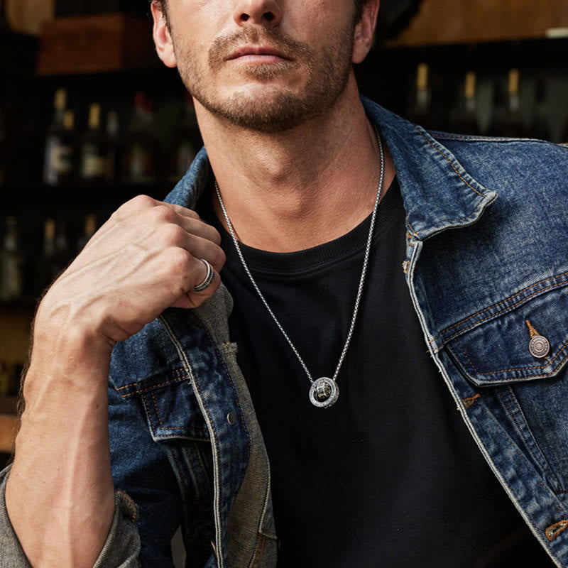 Buddha Stones, tibetischer Om Mani Padme Hum, geschnitzter Friedensreinheitsketten-Halskettenanhänger - image 14