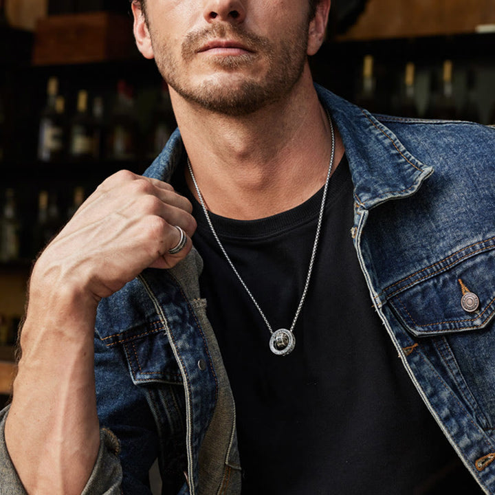 Buddha Stones, tibetischer Om Mani Padme Hum, geschnitzter Friedensreinheitsketten-Halskettenanhänger - image 14