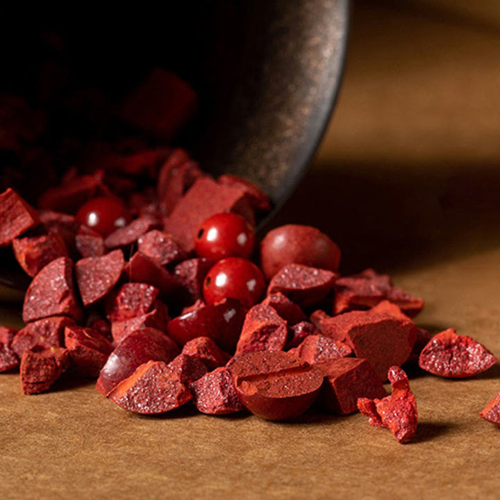 Buddha Stones Tibet Zinnober Om Mani Padme Hum geflochtenes Armband mit Gravur „Segen“.