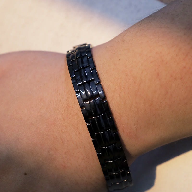 Vintage magnetischer Armreif aus massivem Kupfer