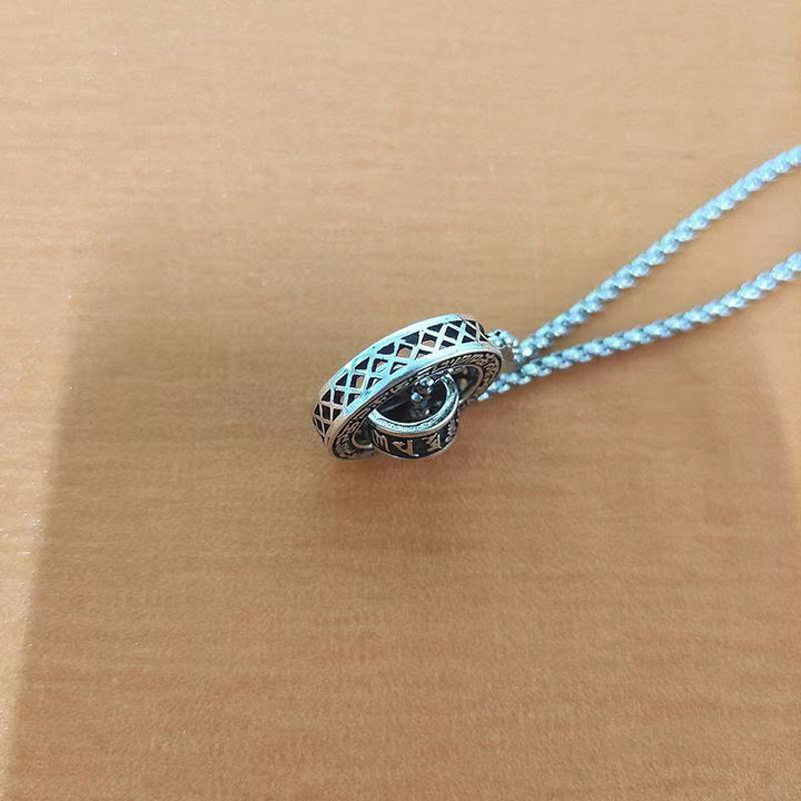 Buddha Stones, tibetischer Om Mani Padme Hum, geschnitzter Friedensreinheitsketten-Halskettenanhänger - image 9