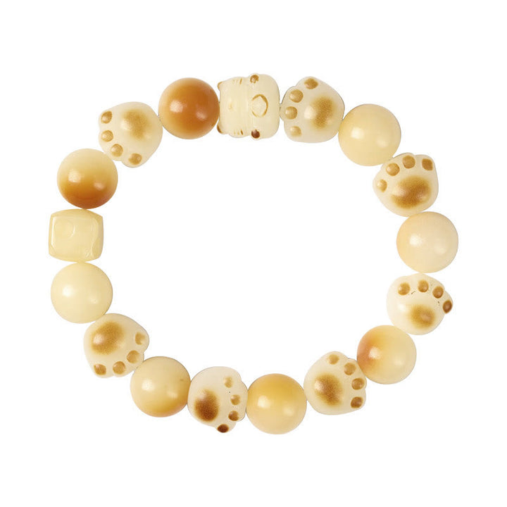 Buddha Stones Natürliches Bodhi-Samen-Sandelholz-glückliches, süßes Katzenkopf-Pfoten-Klauen-Friedensarmband - image 22