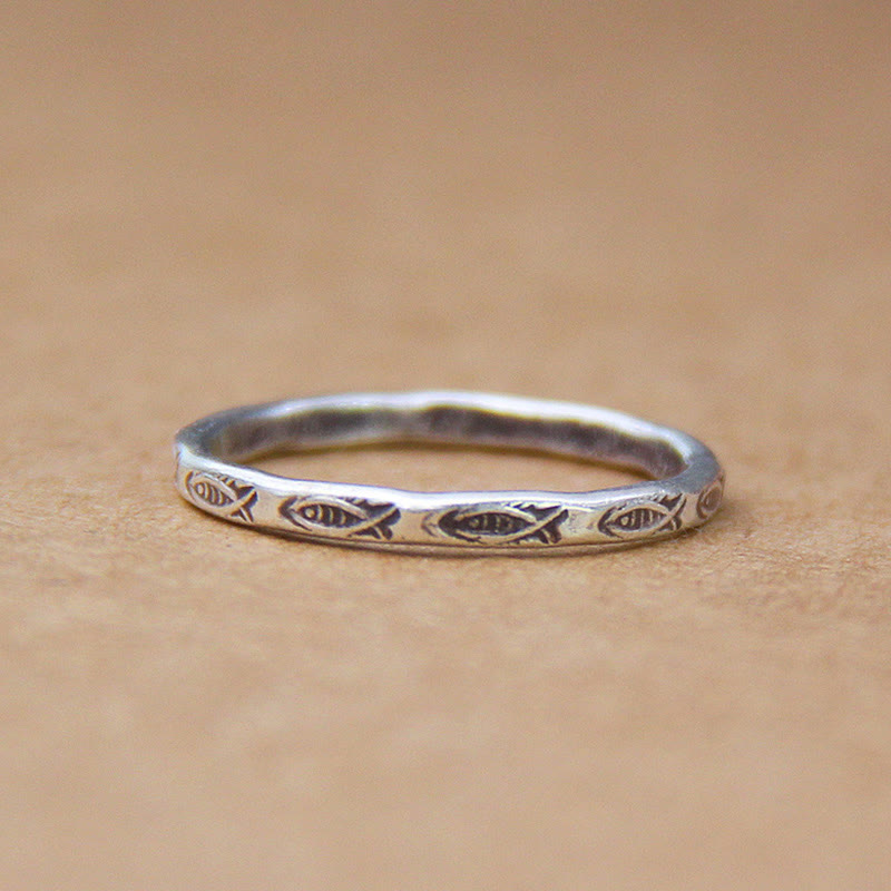 Buddha Stones 925 Sterling Silber Glücks-Koi-Fisch-Reichtumsring