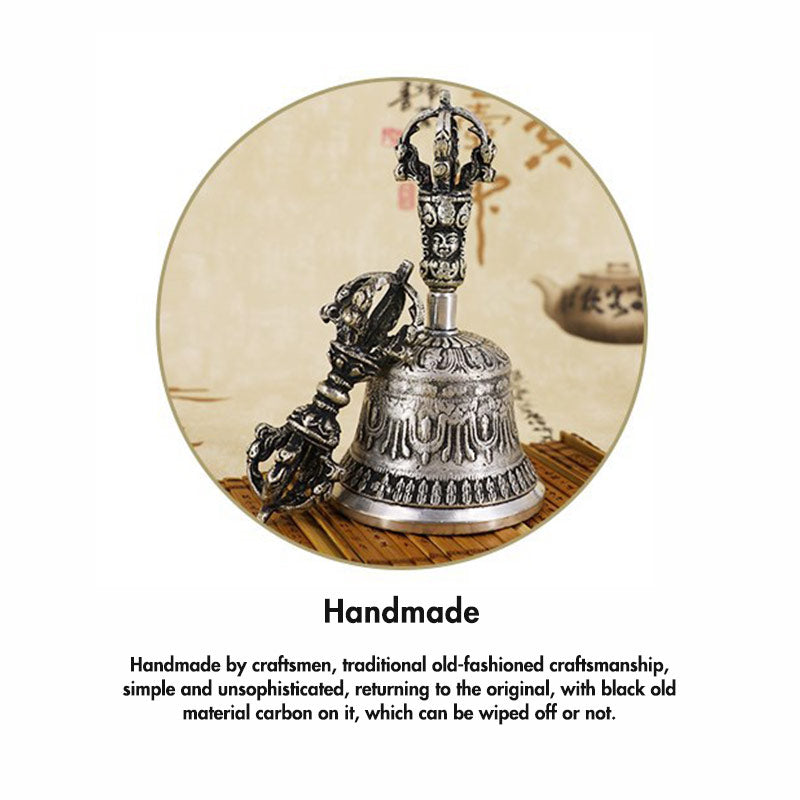 Buddha Stones Tibetische Meditationsglocke und Vajra Dorje Kupfer-Dekorationsset - image 17
