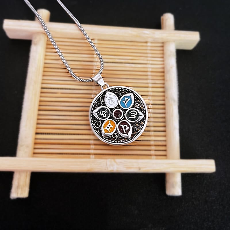 Buddha Stones, tibetischer Om Mani Padme Hum Reinheits-Halskettenanhänger - image 6