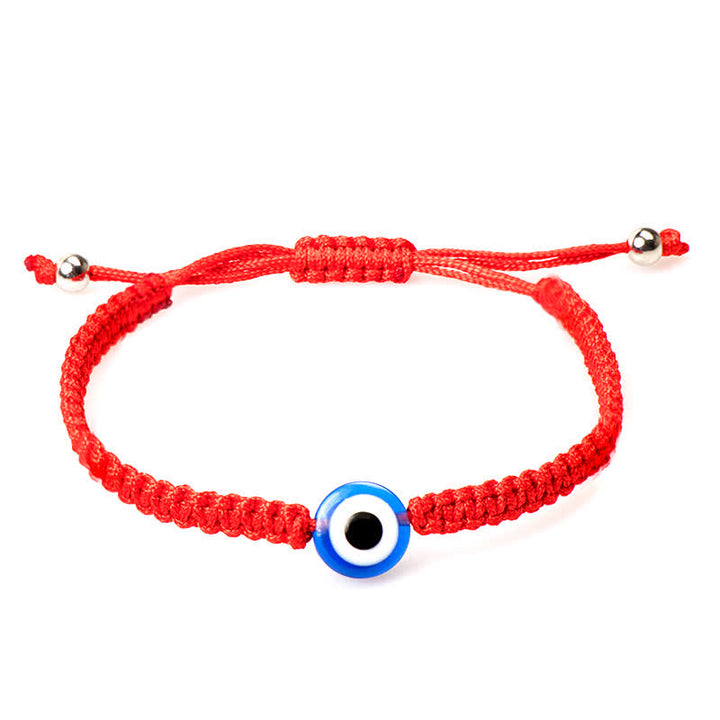 Buddha Stones 4-teiliges Evil Eye Seven Knot Red String Schutzarmband