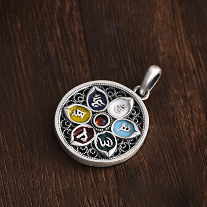 Buddha Stones, tibetischer Om Mani Padme Hum Reinheits-Halskettenanhänger - image 8