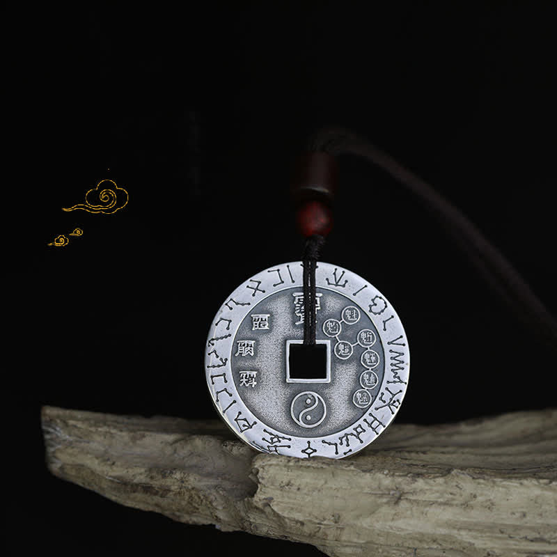 Buddha Stones, Bagua-Yin-Yang-Kupfermünze, Stern-Balance-Energie-Halskettenanhänger - image 6