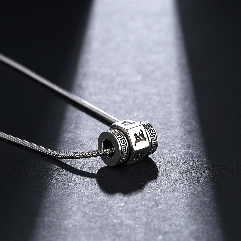 Buddha Stones, tibetische Om Mani Padme Hum Peace-Halskette, drehbarer Anhänger - image 4