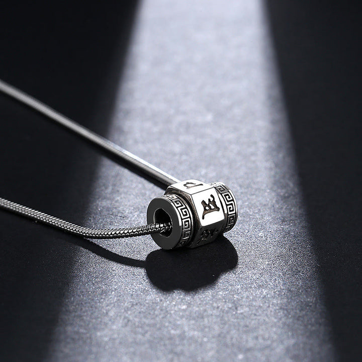 Buddha Stones, tibetische Om Mani Padme Hum Peace-Halskette, drehbarer Anhänger - image 4