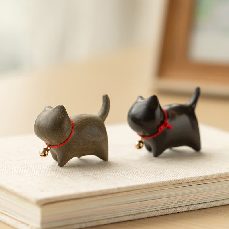 Buddha Stones, grünes Sandelholz, kleines Blatt, rotes Sandelholz, süße Katzentiere, beruhigende Friedensdekoration - image 2