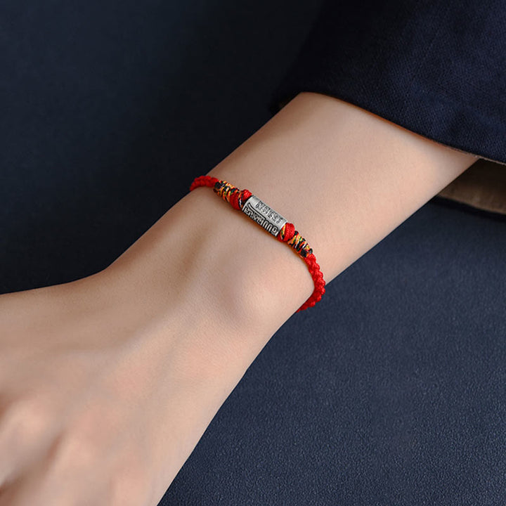 Buddha Stones Handgefertigtes Fußkettchen aus 925er-Sterlingsilber