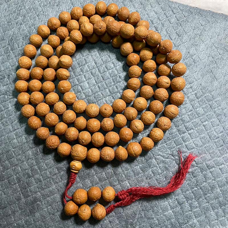 Buddha Stones 108 Mala Perlen Nepal Bodhi Samen Glück Reichtum Quastenarmband