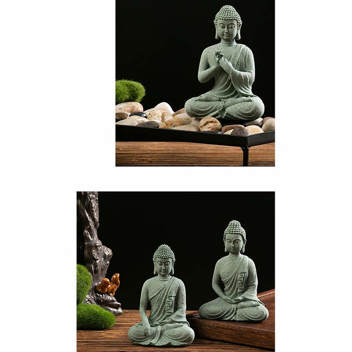Tibetische Meditation Kontemplation Buddha Gelassenheit Mitgefühl Statue Figur Dekoration