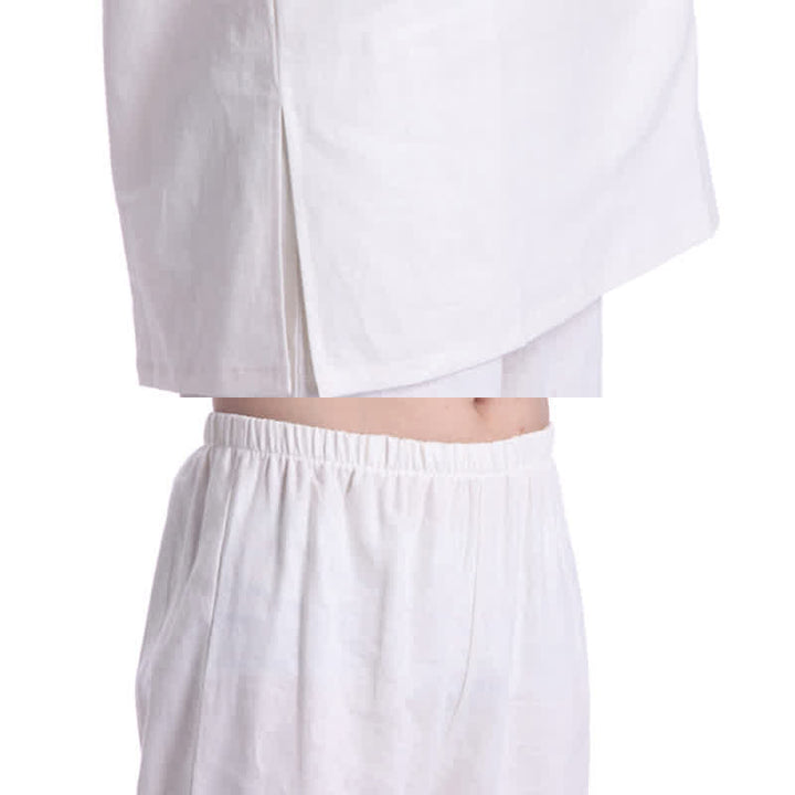 Spirituelle Zen-Meditation, Gebetspraxis, Baumwoll-Leinen-Kleidung, Herren-Set - image 15