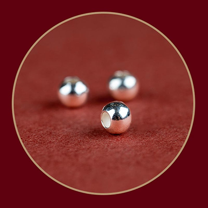 Buddha Stones 925 Sterling Silber Endless Knot Protection Luck Red String Armband Fußkettchen