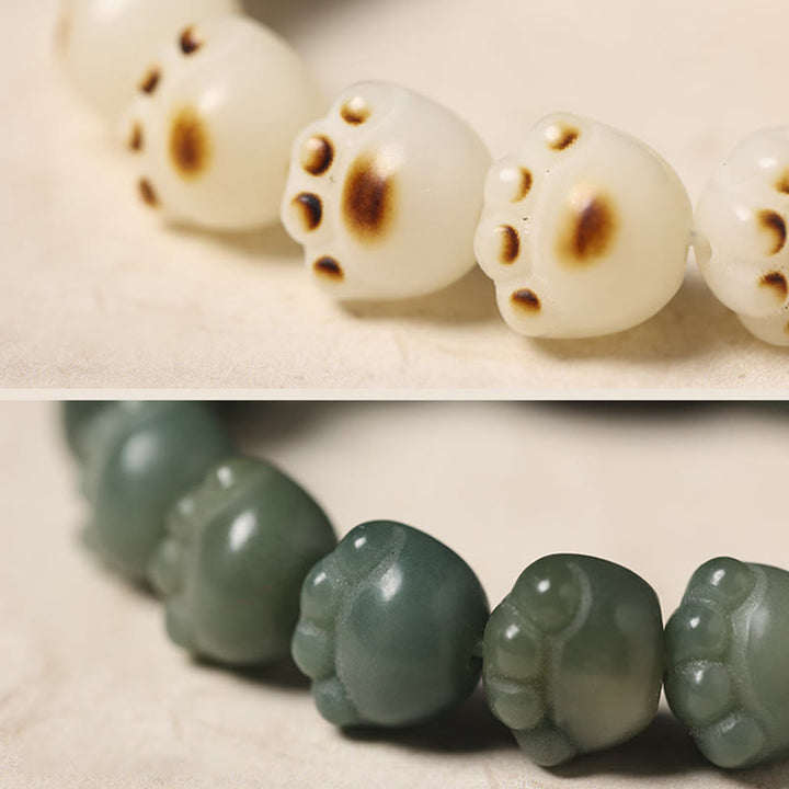 Armband mit Buddha Stonesn, natürlichem Bodhi-Samen, schöne Pfote, Ebenholz, glückliche Katze, Weisheit - image 16