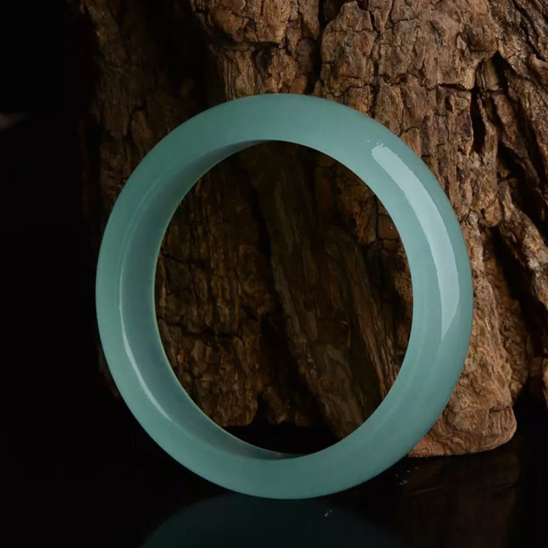 Buddha Stones, natürlicher Jade-Armreif, Glück, Heilung, Wohlstand