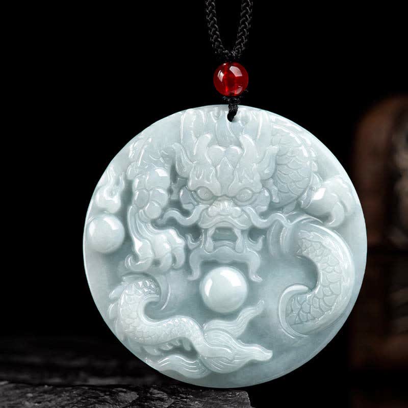 ❗❗❗Ein Blitzverkauf – Buddha Stones Chinesisches Sternzeichen Drache Jade Success Amulett-Halskette - image 8