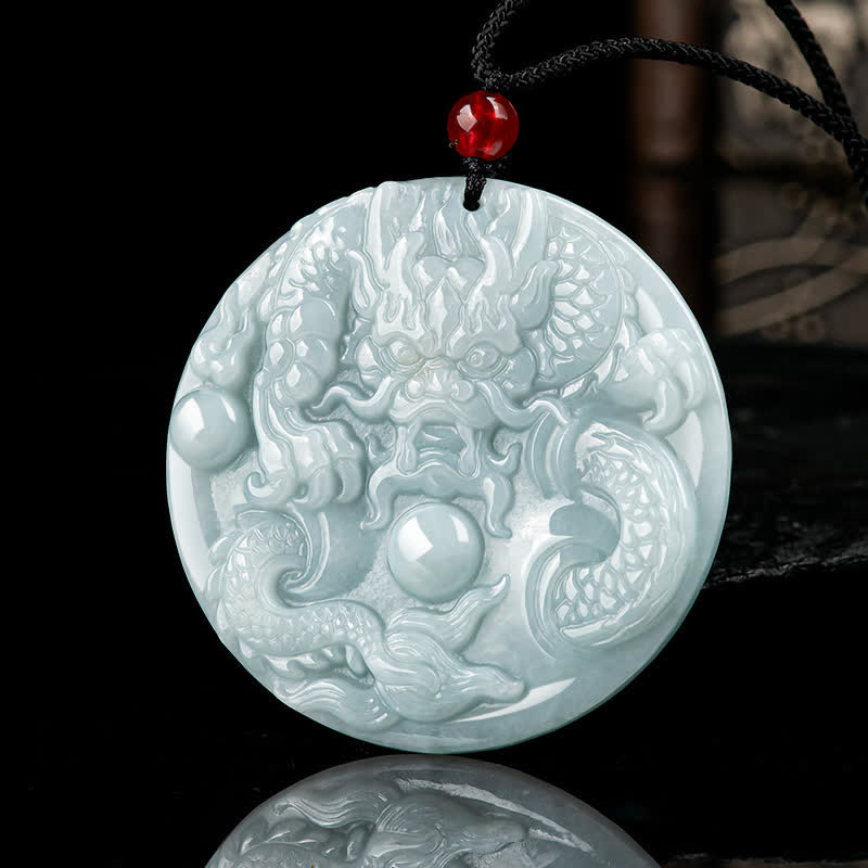 ❗❗❗Ein Blitzverkauf – Buddha Stones Chinesisches Sternzeichen Drache Jade Success Amulett-Halskette - image 2