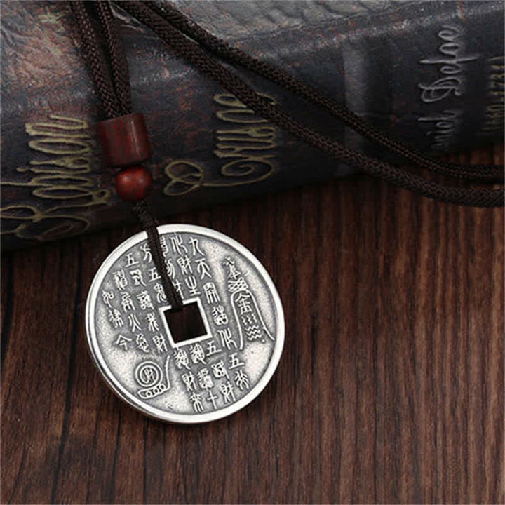 Buddha Stones, Bagua-Yin-Yang-Kupfermünze, Stern-Balance-Energie-Halskettenanhänger - image 8