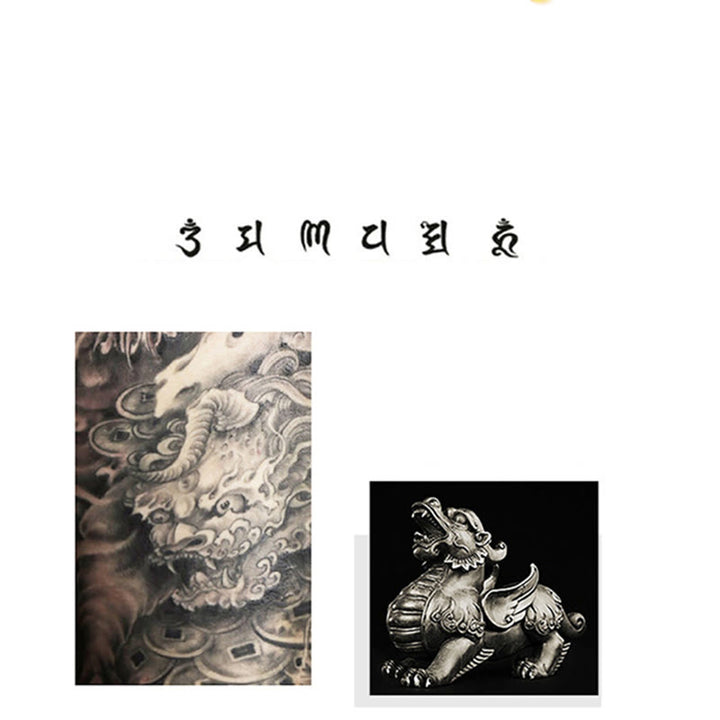 Buddha Stones Double PiXiu Feng Shui Kupfer Münze Om Mani Padme Hum String Armband - image 15