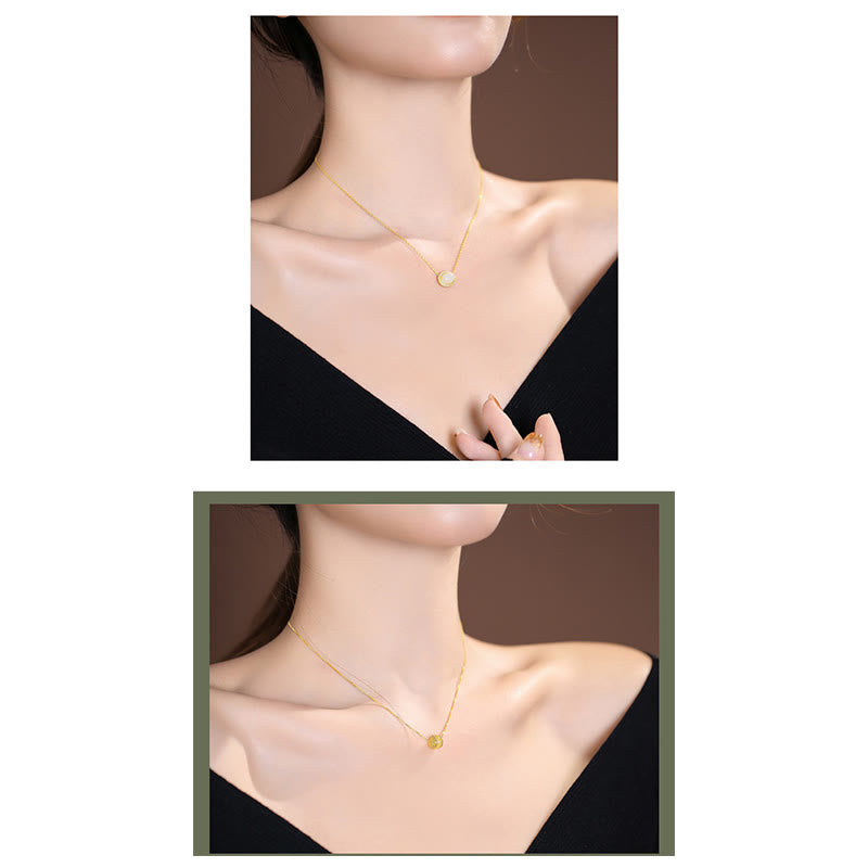 925 Sterling Silber natürliche Hetian Jade Cyan Jade Glück lachender Buddha Schmetterling Halskette Anhänger - image 31