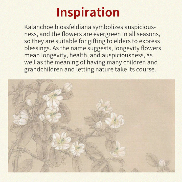 Buddha Stones Natürliche Jade Kalanchoe blossfeldiana Blumenmuster Glück Halskette Anhänger