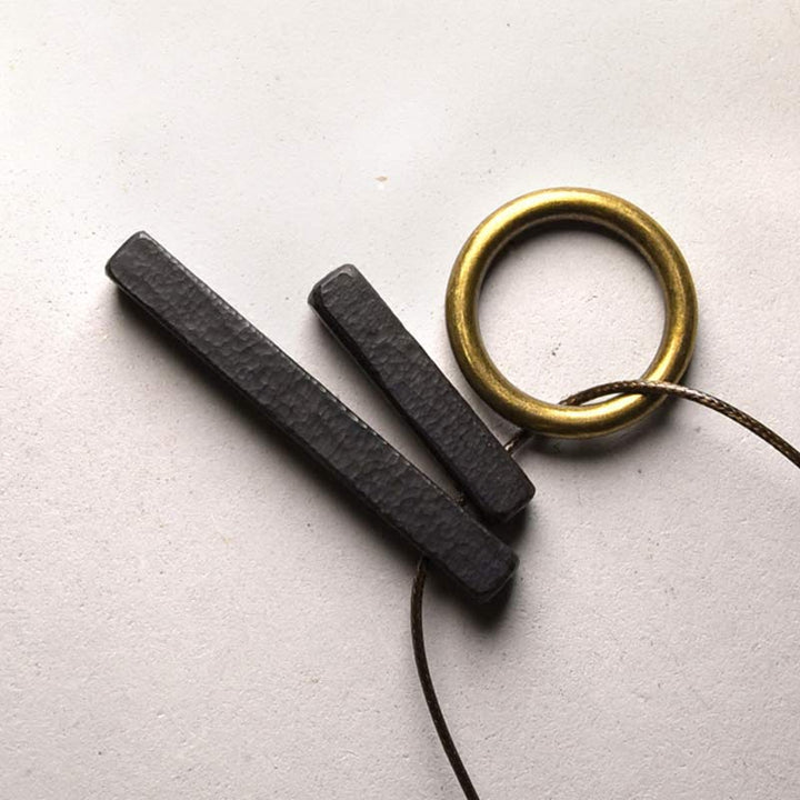 Buddha Stones, Zen-Kreis, Ebenholz, Erleuchtungs-Halsketten-Anhänger - Ebenholz - image 1