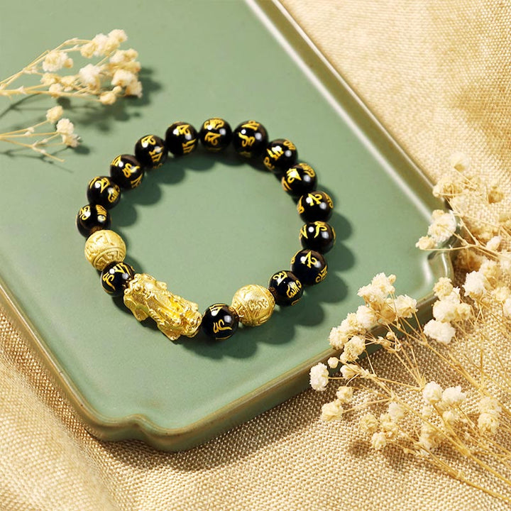 Obsidian-Bündel mit Buddha Stonesn, die negative Energien absorbieren