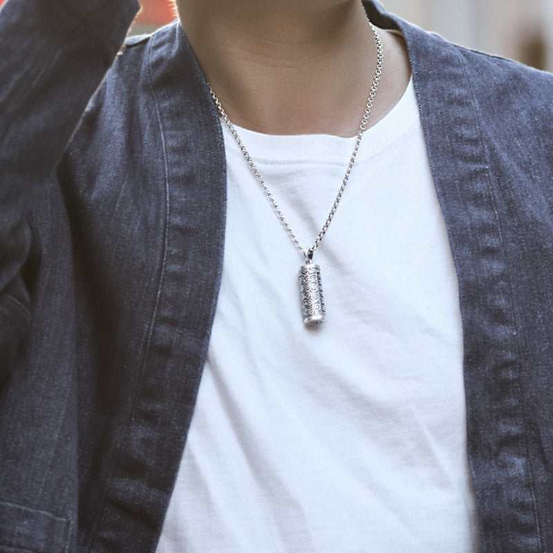 Buddha Stones Sechs wahre Worte Schutz Halskette Anhänger - image 2