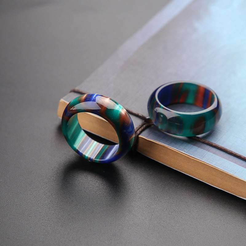 Buddha Stones, bunter Seeweiden-Mala-Armbandring - image 7