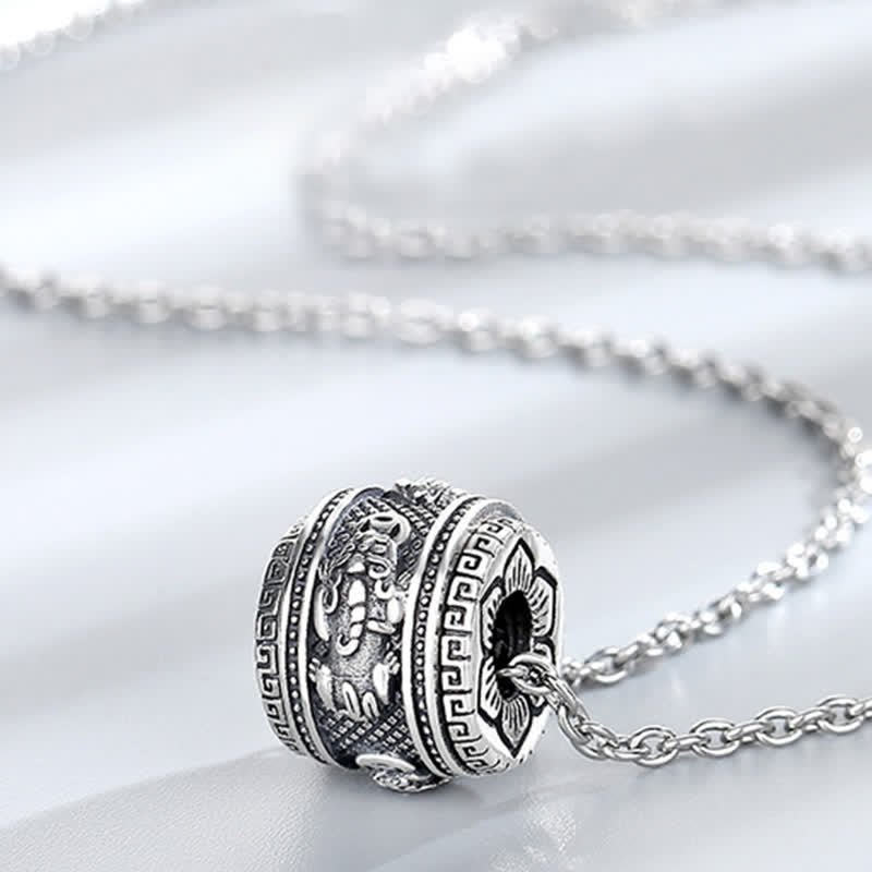 Buddha Stones PiXiu Glück Reichtum drehbarer Halskettenanhänger - image 5