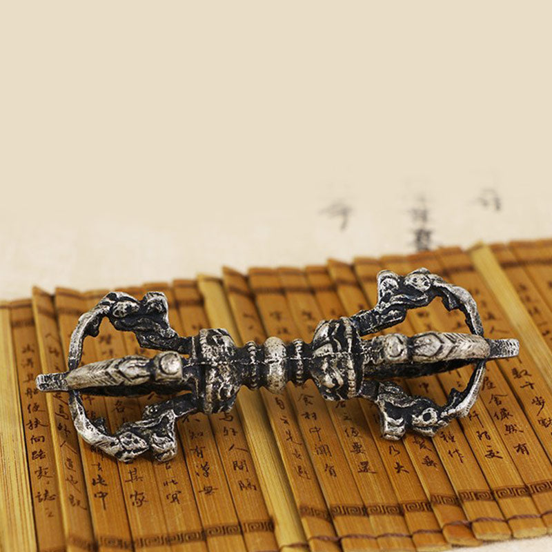 Buddha Stones Tibetische Meditationsglocke und Vajra Dorje Kupfer-Dekorationsset - image 4