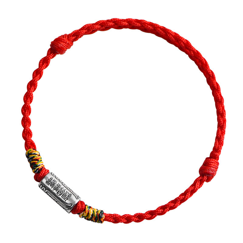 Buddha Stones Handgefertigtes Fußkettchen aus 925er-Sterlingsilber