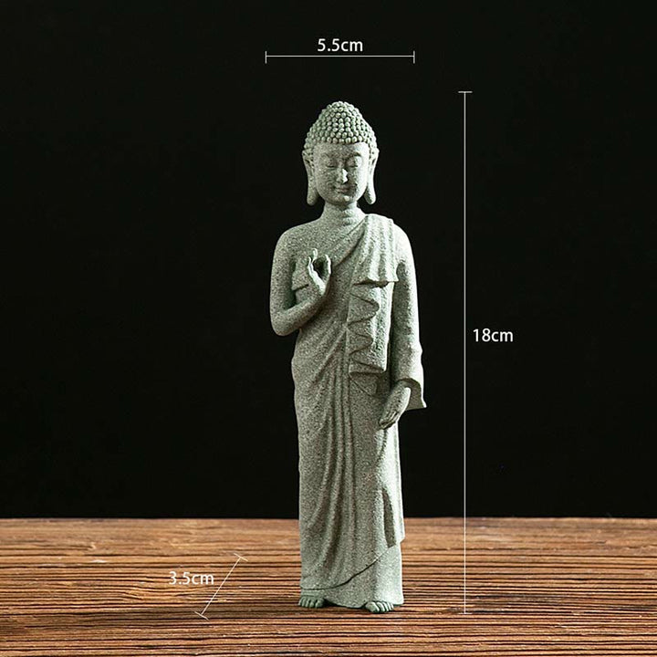 Tibetische Meditation Kontemplation Buddha Gelassenheit Mitgefühl Statue Figur Dekoration